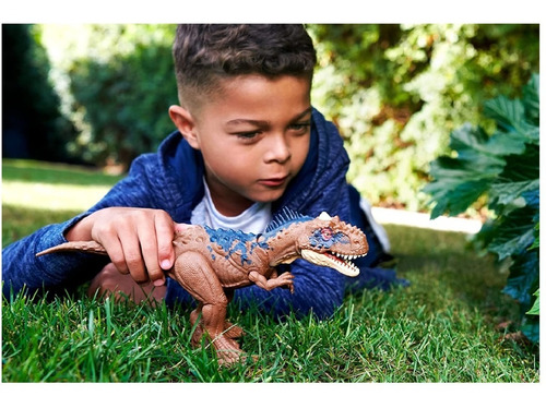 Jurassic World Mattel Rajasaurus Ruge Y Ataca Dinosaurio
