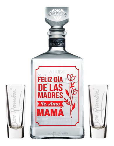 Tequila Don Ramón Añejo Cristalino Día De Las Madres+ Regalo