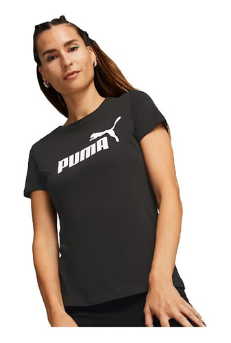 Remera Puma Logo De Mujer - 586774 01