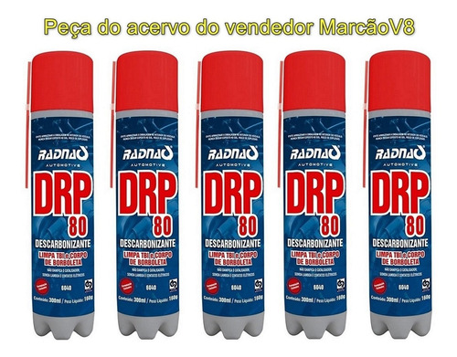 5 Drp 80 Descarbonizante Spray Limpa Carburador Tbi Injetor