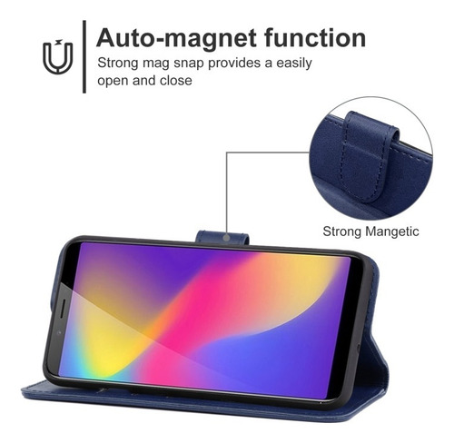 Funda Multifuncional Para Zte Blade/nubia, Con Tarjetero