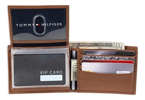 Tommy Hilfiger 31TL22X046 carteira cor bronzeado 9 cm de altura