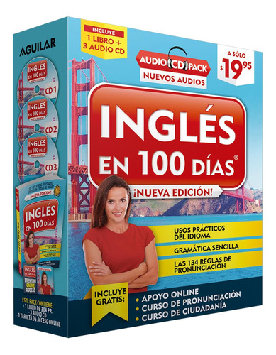 Libro: Inglés 100 Días - Curso Inglés - Audio Pack (li