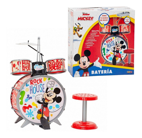 Bateria Musical Infantil Disney Mickey Mouse Distryzumi