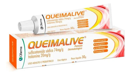 Kit Pomada Dermatológica Queimalive Com 6 Caixas De 30g Cada