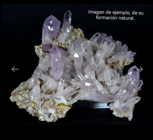 Amatista Puntas Naturales De Cuarzo Morado Prisma 6° Chakra Suela