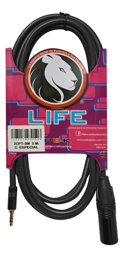 Cable Life 2cpt-3m Plug 3.5 St A Canon Macho 3m