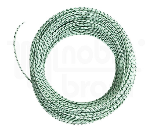 2 Mts - Cabo Alta Temperatura Silicone Fibra - 2,5mm 400°c Cor Verde-claro 750V