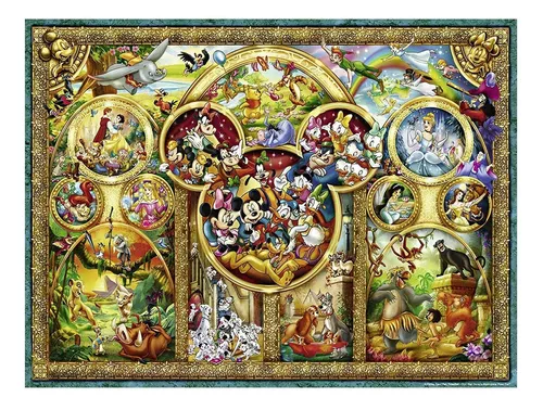 Puzzle Walt Disney 1000 Piezas Ravensburger 15266 LOS TEMAS MÁS BONITOS  DISNEY