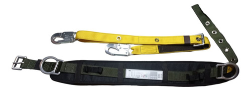 Cinturón Con Bandola Para Liniero Certificado - H. Aluminio Grande Verde Militar