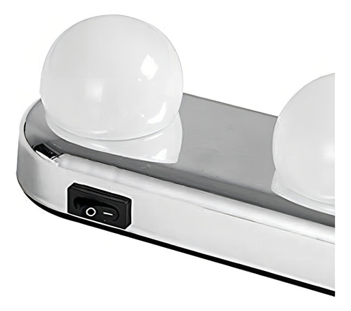 Studio Glow Arandela De Espelho Camarim 4 Lampadas Portátil