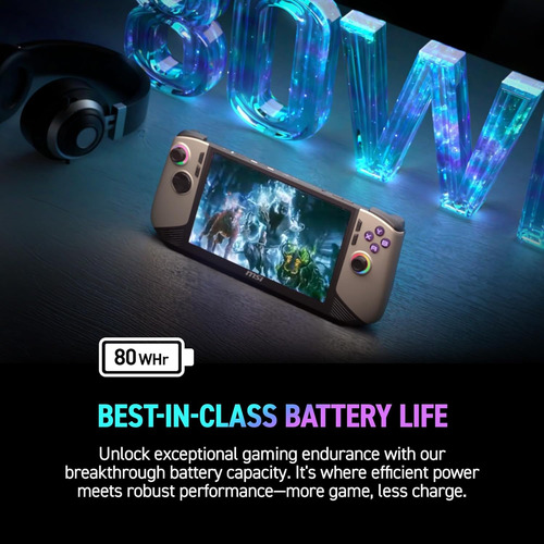 Msi Claw Pc Gaming Handheld: Intel Ultra 7-258v, 8 Fhd 1...