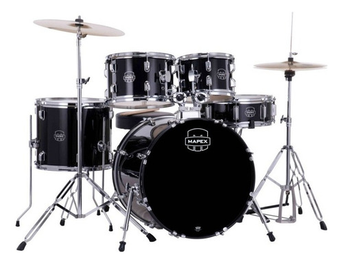 Batería Acústica Mapex Comet Cm5295ftc + Platillo + Silla Color Negro