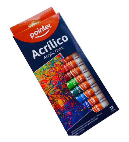 Pintura Acrílica Pointer Set 12 Unidades