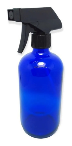 Frasco Vidrio Azul 500ml Spray Atomizador Pulverizador (x20)