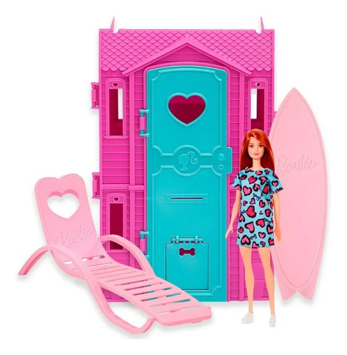 Barbie Studio De Surf Com Acessórios Fun Brinquedos