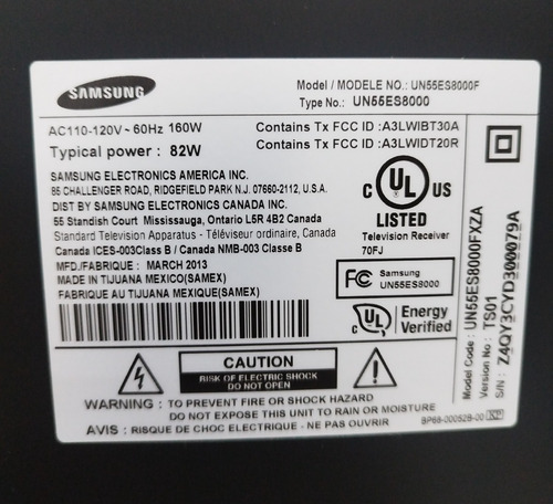 Imagen 10 de 10 de Televisor Samsung 55 Smart Tv, 1080p Fullhd 3d, Slim Led S8