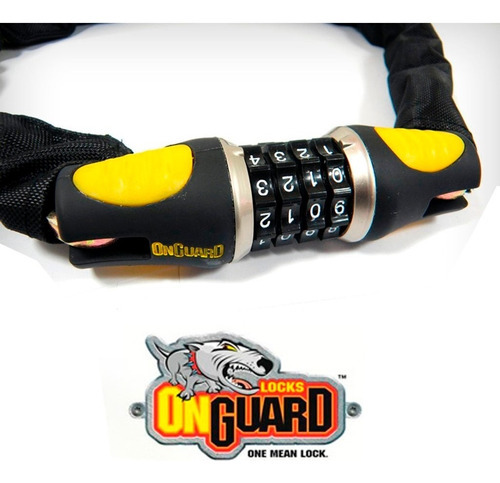 Imagen 2 de 5 de Cadena De Seguridad Onguard 8022c Para Bicicleta O Moto