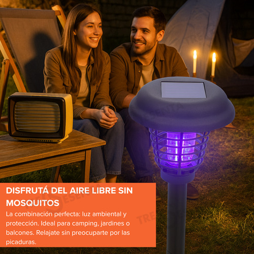 Pincho Tipo Estaca Elimina Mata Mosquitos Exterior Solar