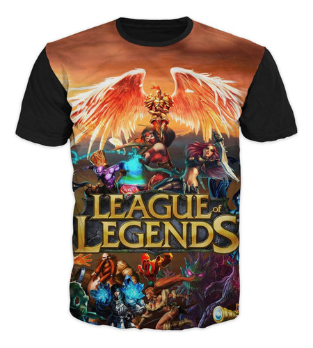  Camiseta League Of Legends Video Gamer Adulto Niño Algodón