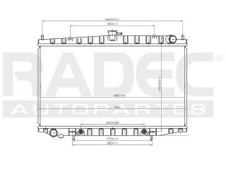 Radiador Nissan Altima 1999 L4 2.4 Lts Automatico