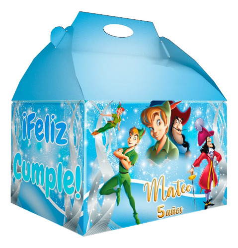 75 Caja Dulcera Bolo Aguinaldo Box Lunch Tinkerbell