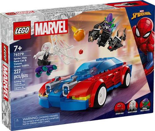 Lego Super Heroes Auto De Carreras De Spiderman Duende Verde Cantidad de piezas 227 Versión del personaje MARVEL