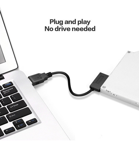 Adaptador Usb Para Pc, 6p+7p, Cd, Dvd Rom A Usb 2.0, Convert