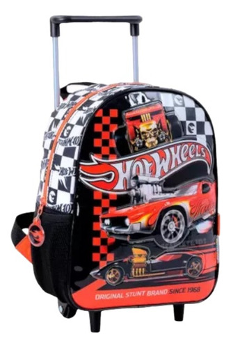 Mochila Hot Wheels Con Carrito Jardín 12 Pulgadas