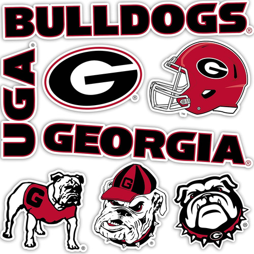 Calcomanía De Universidad De Georgia Bulldogs Uga Dawg...