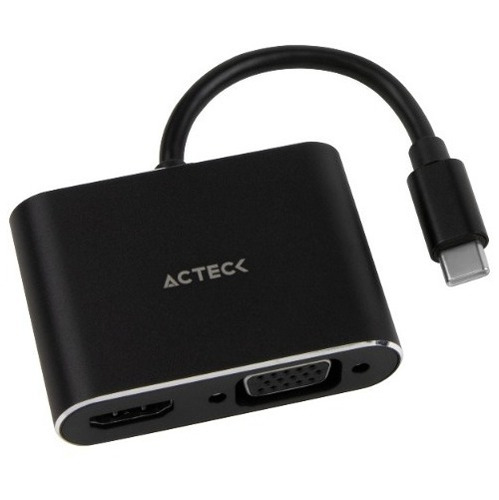 Acteck Adaptador Usb Tipo C A Hdmi + Vga Shift Plus A Kt