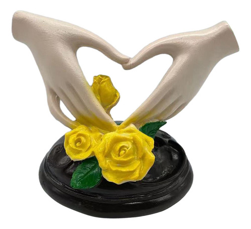 Estatua Artística De Mano Con Forma De Corazón, Pequeño
