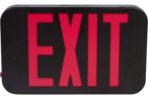 Morris Products Led Exit Sign Standard Type - Rojo Con Carca