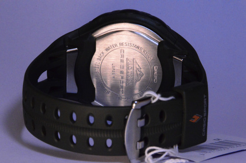 Reloj Casio Prg Sports90 Solar Triple Sensor Verde Oscuro Negro Gris