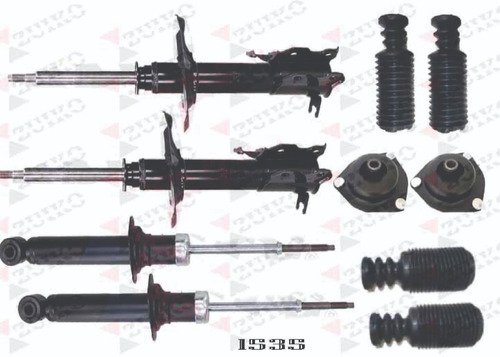 Kit 4 Amortiguadores Bases Y Cubrep Renault Scala 10-13