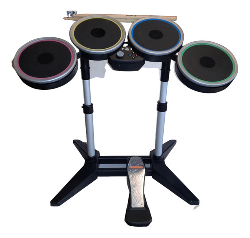 Bateria Rockband Xbox 360 Con Pedal Y Baquetas