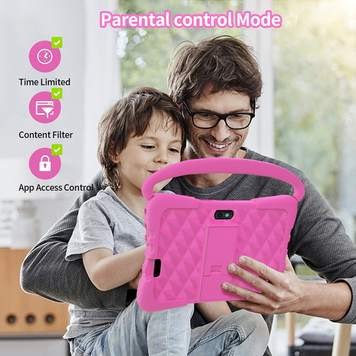 Tableta Infantil De 7 Pulgadas, 4 Gb Y 64 Gb Con Funda
