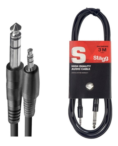 Cable De Audio Plug A Mini Plug 3 M Stagg Sac3mpsps