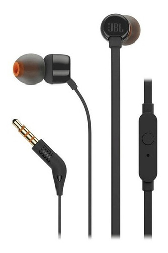 Auriculares Jbl T110 Negro Con Micrófono           Zonatecno