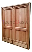 Comprar Aberturas Puerta Doble Madera Frente Colonial Antigua Ciega