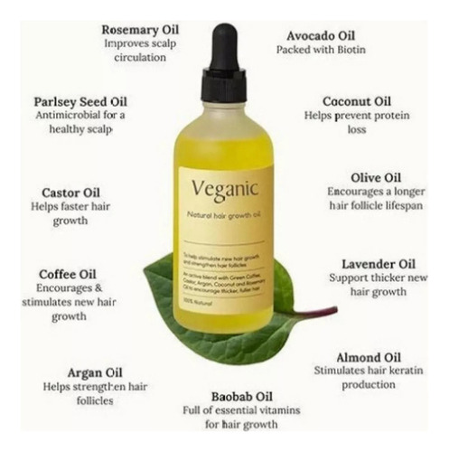Para 4pcs Aceite Esencial Para Cuidado Del Cabello Veganic