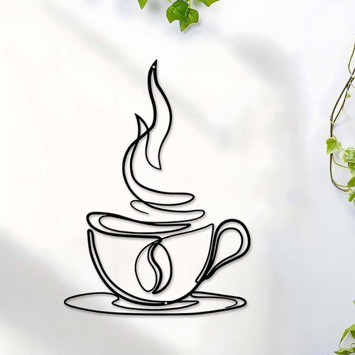 Coffee Cup Metal Wall Art Piece De Arte De De Arte,