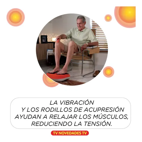 Masajeadora Térmica Para Pies Power Legs Con Calor Color Naranja 1