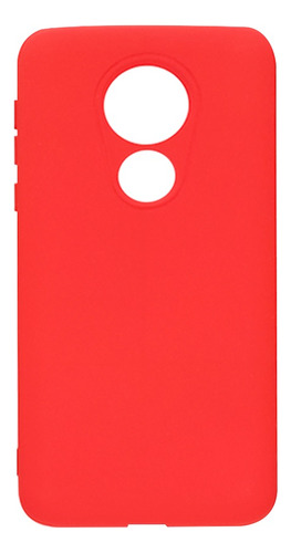 Funda Case De Motorola G7 Power Soft Feeling Antishock Rojo