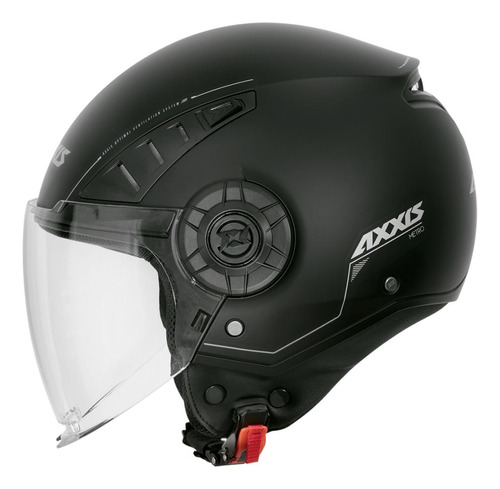 Capacete Masculino Feminino Axxis Aberto Metro Preto Moto