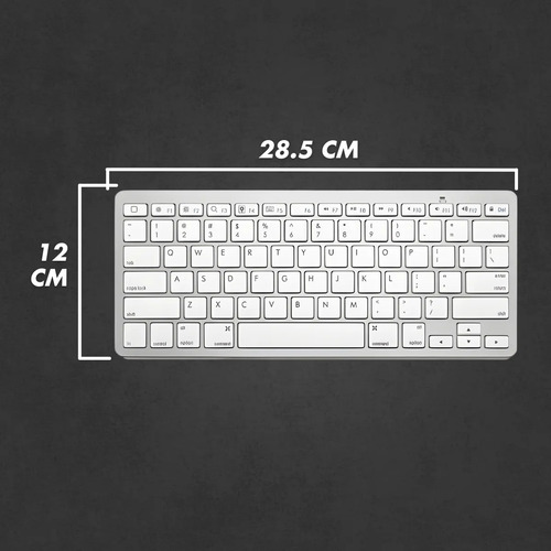 Teclado 60% Sem Fio Bluetooth Qwerty Membrana Ergonomico
