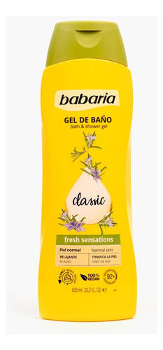 Gel Baño Babaria Classic Romero - mL a $28