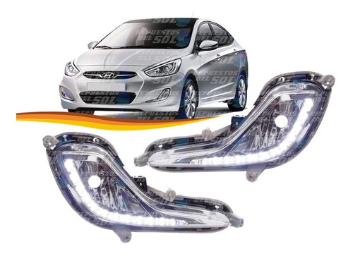 Neblineros Para Hyundai Accent Rb 2012 2019 Led Par