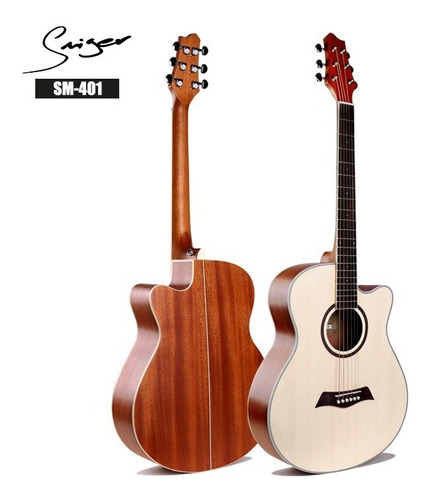 Violão Elétrico Smiger Sm-401 Sapele/rosewood/spruce Equaliz