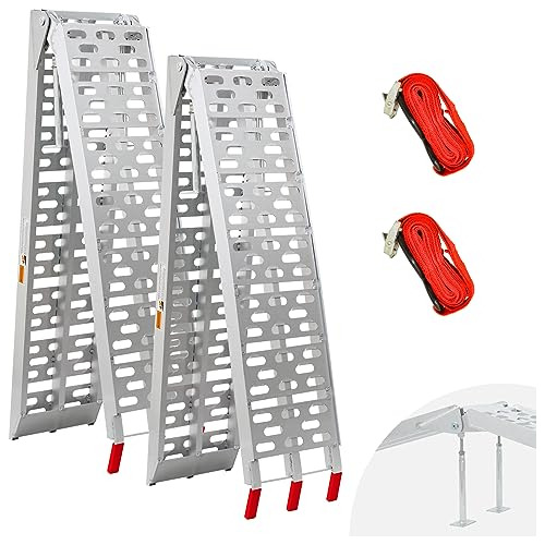 Atv Loading Ramps With Support Legs For Pickup Truck, 7...